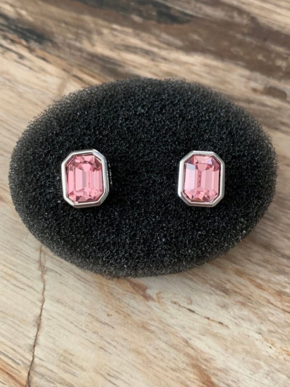Dyrberg/Kern REAU pink Swarovski crystal earrings